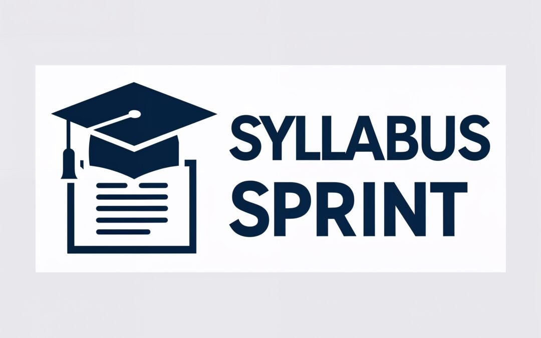 Syllabus Sprint: Turn Your Syllabus into a Focused Study Plan